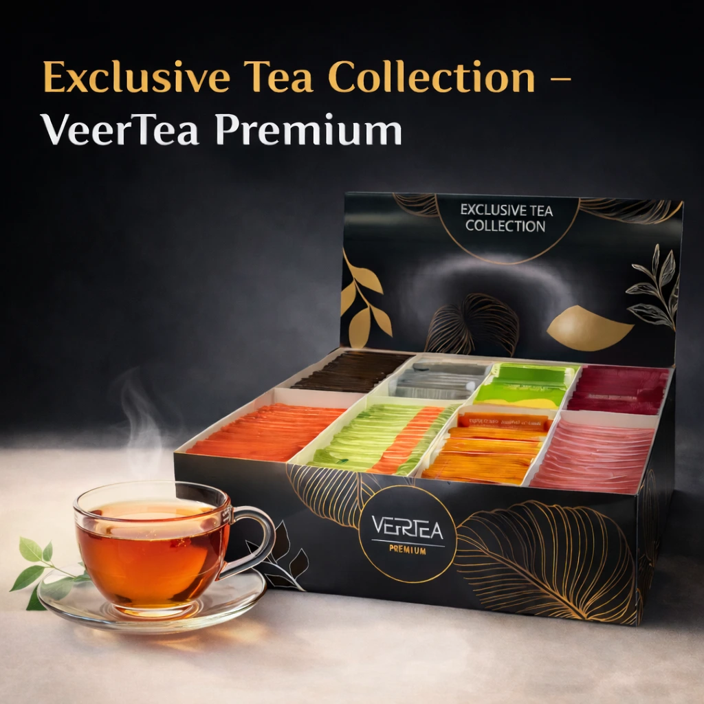 Veertea Kolekcja herbat zestaw 8 smaków 200 kopert wersja ciemna